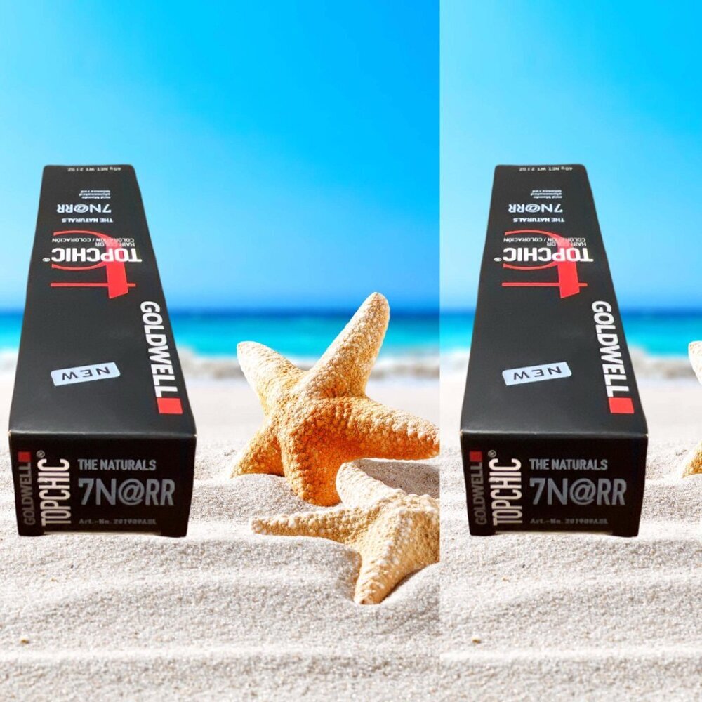 Goldwell Topchic Permanent Hair Color 7N@RR The Naturals 2.1 Oz (60 ml) 2 units